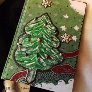 .Altered art Christmas journal..